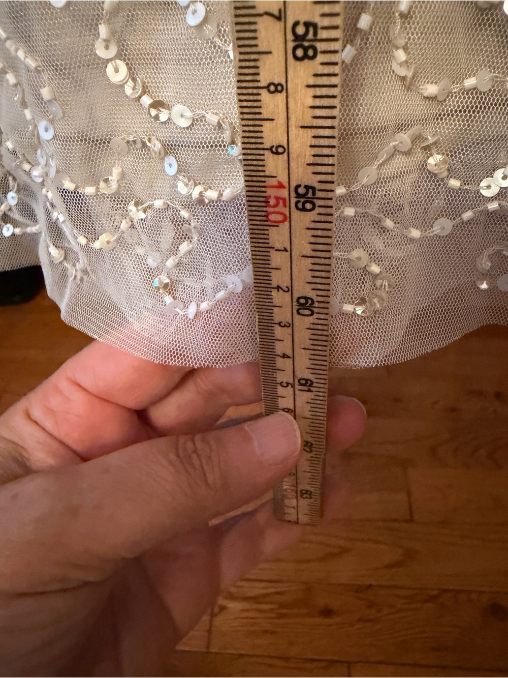 Adrianna Papell Beaded Maxi Gown NWT Size 12 Champagne Silver Formal Dress - Picture 14 of 17